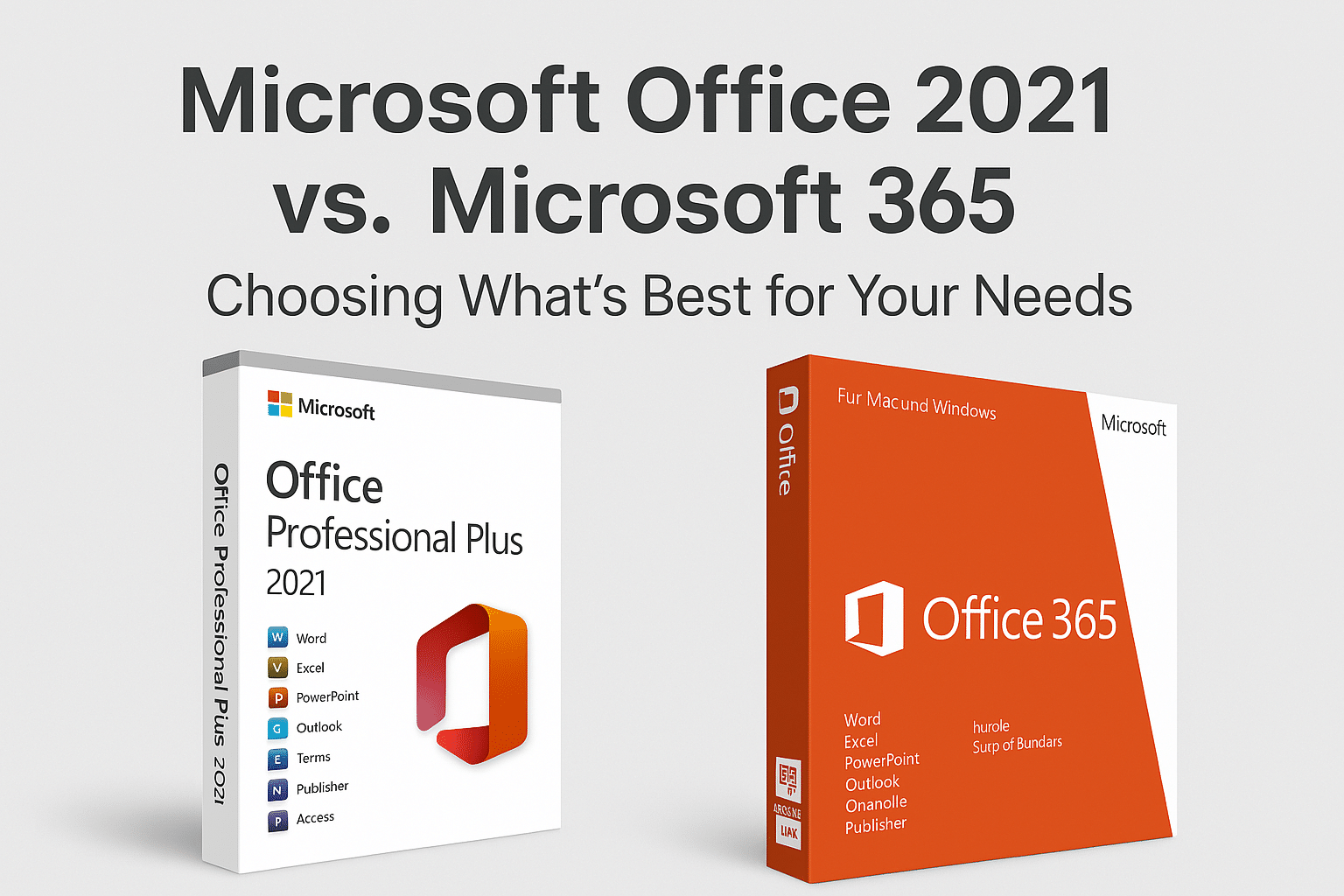 Microsoft Office 2021 vs. Microsoft 365: Choosing What's Best for Your Needs