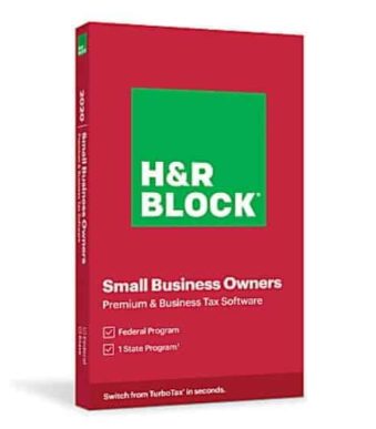 H&R Block Premium and Business 2020 digital license - genuine tax software for individuals and business