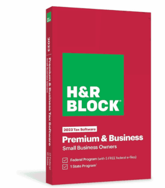 H&R Block Tax Software Premium & Business 2023 genuine license key - official tax filing software instant download