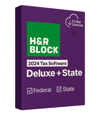 H&R Block Tax Software Deluxe + State 2024