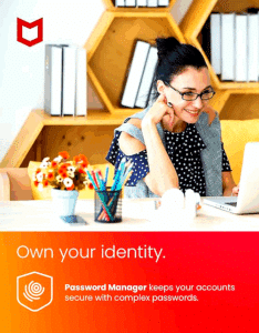 McAfee AntiVirus PC 1 Device – 1 Year (Global Key)