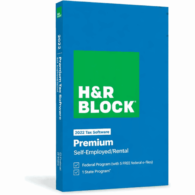 H&R Block Tax Software Premium 2022