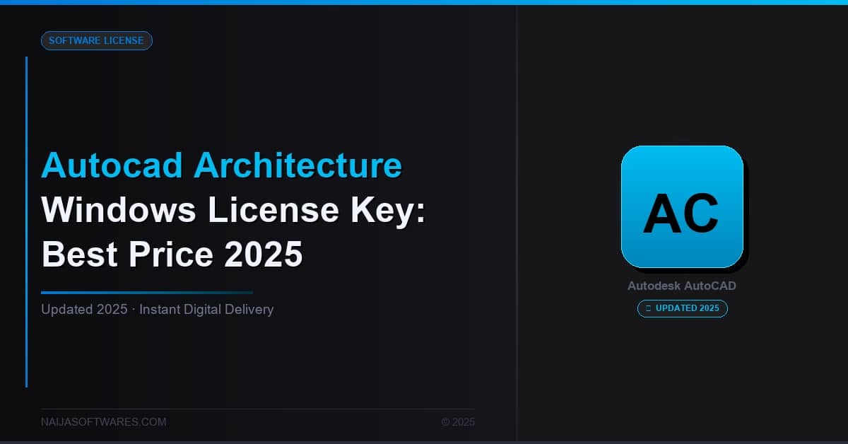 AutoCAD Architecture Windows License Key: Best Price 2025