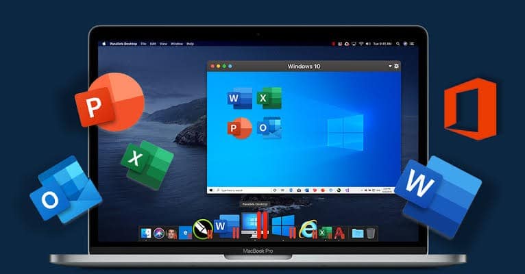 Microsoft 365 dashboard with apps and cloud storage overview